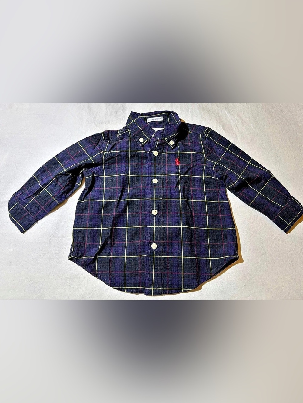 Ralph Lauren Plaid Cotton Button-Down Shirt Baby 9M